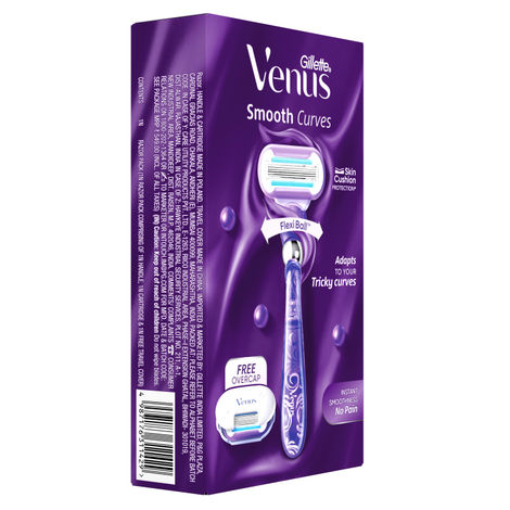 Venus Smooth Curves | Swirl | Hair Removal Razor for Women, 1 Razor