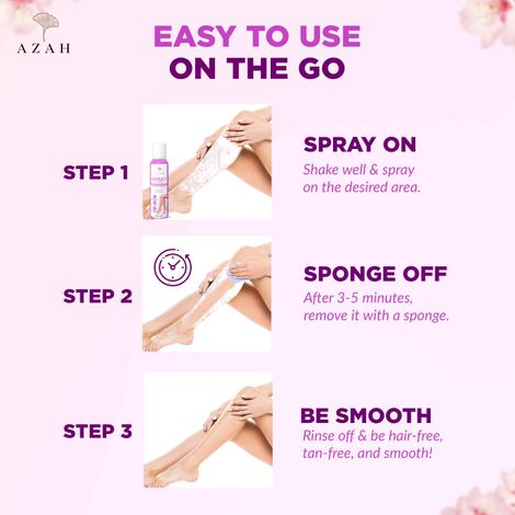 Azah Hair Removal Spray ( Cherry Blossom )
