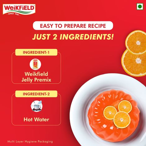 Weikfield Jelly Crystals Strawberry Flavour Carton(90gms), Weikfield Jelly Crystals Raspberry Flavour Carton(90gms) & Weikfield Jelly Crystals Mango Flavour Carton(90gms) Weikfield Jelly Crystals Delicious Orange Flavor Carton(90gms) Combo