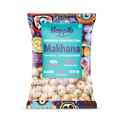 Happilo Premium Natural Makhana(Foxnut)|Ideal for Fasting|Healthy Snacks| Vrat