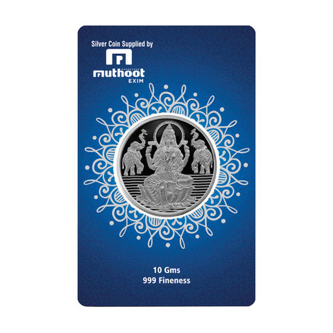 Lakshmi Pure Silver Coin | 999 Purity | 10 g | Muthoot Exim