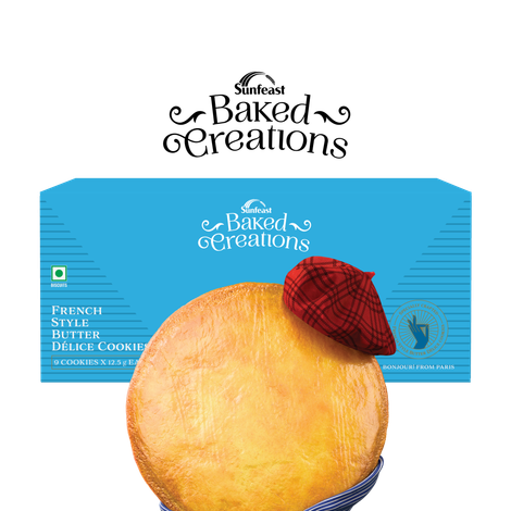 Sunfeast Baked Creations French Style Butter Delice Cookies