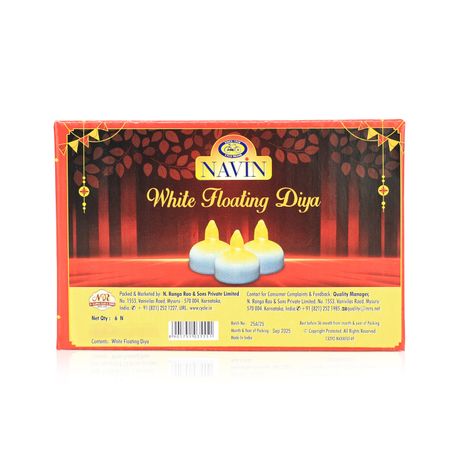 Water Floating Diya | Pack Of 6 | Cycle