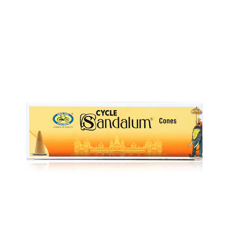 Pure Sandalum Charcoal-Free And Bambooless Incense Cones | 64N | Cycle