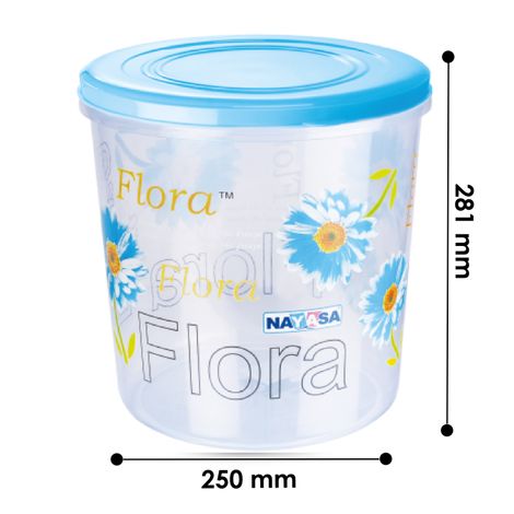 Nayasa Plastic Store-In Set (58,59,60) | 5.2 L, 7.2 L, 11.2 L | BPA Free, Stackable & Modular Multi Purpose Plastic Container | Blue