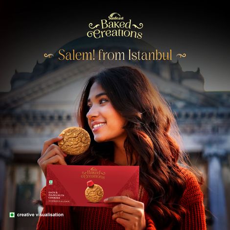 Sunfeast Baked Creations Oats & Hazelnut Cookies