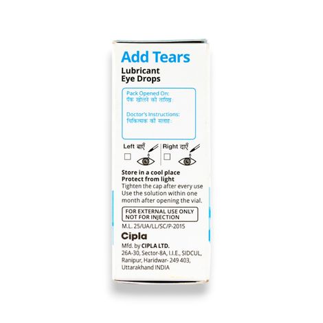Add Tears Lubricant Eye Drops