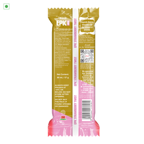 Amul Epic Strawberry Twist Gold Ice Cream Stick