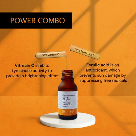 Deconstruct 10% Vitamin C Serum | Non-Irritating, Non-Sticky | Brightens & Even Tone | No Purging