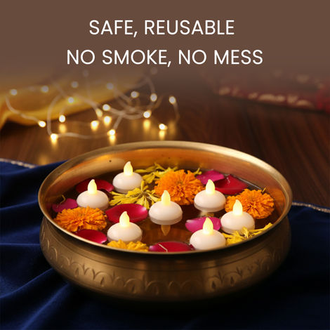 Water Floating Diya | Pack Of 6 | Cycle