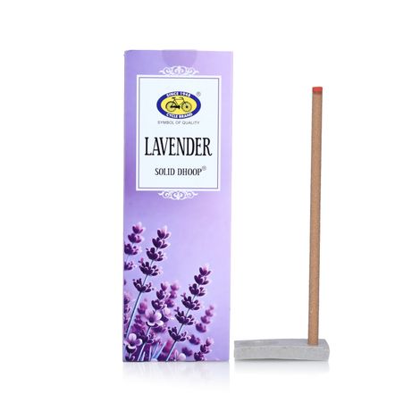 Pure Lavender Bambooless Solid Dhoop Stick | 6 Inch | Pack Of 50 Sticks | Cycle