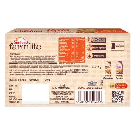 Sunfeast Farmlite Oats & Almonds Cookies