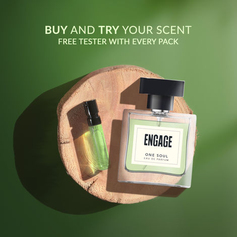 Engage One Soul Gender-free Perfume, Citrus & Spicy, Free Tester with pack