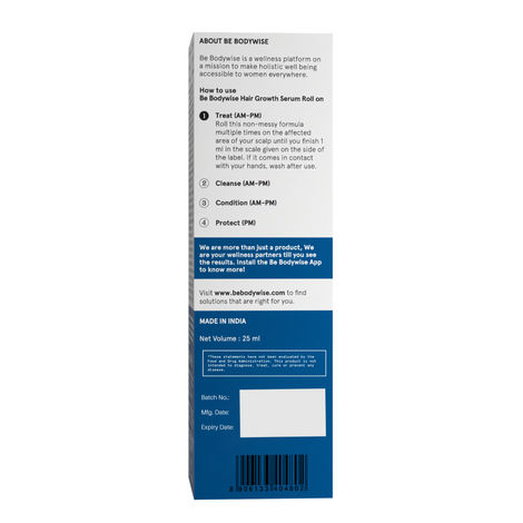 Be Bodywise 3% Rosemary Hair Growth Serum Roll-On