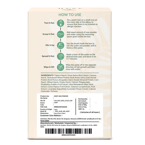 Azah Body & Bikini Hair Removal Wax Powder