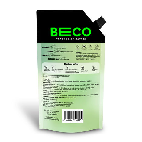BECO Moisturising Liquid Handwash - Moringa Fragrance