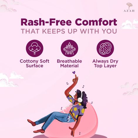 Azah Teen Pad | 312 mm | Without Disposable Bag | XL+ | 1 pcs