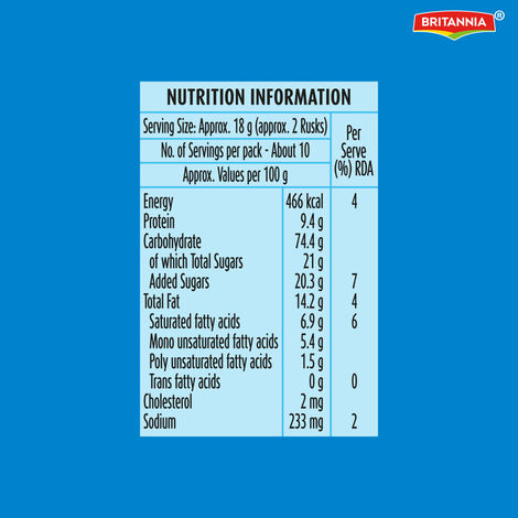 Britannia Toastea Milk Rusk