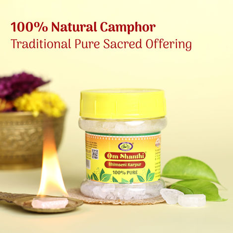 Pure Om Shanthi Bhimseni Camphor | Cycle