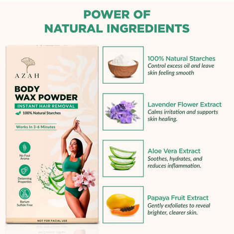 Azah Body & Bikini Hair Removal Wax Powder