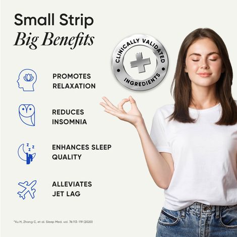 Wellbeing Nutrition Melts Restful Sleep Strips | Plant-Based Melatonin 10mg for Sleep 30 Strips