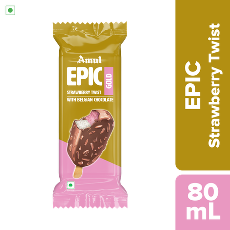 Amul Epic Strawberry Twist Gold Ice Cream Stick