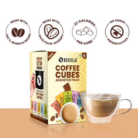 Bevzilla 10 Instant Coffee Cubes| 5 Assorted Flavours