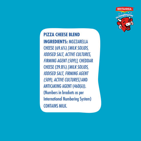 Britannia The Laughing Cow Cheese Diced Pizza