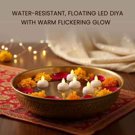Water Floating Diya | Pack Of 6 | Cycle