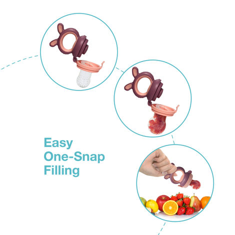 LuvLap Bunny Silicone Nibbler with Extra Mesh, Soft Feeder & Teether for Baby & Infant