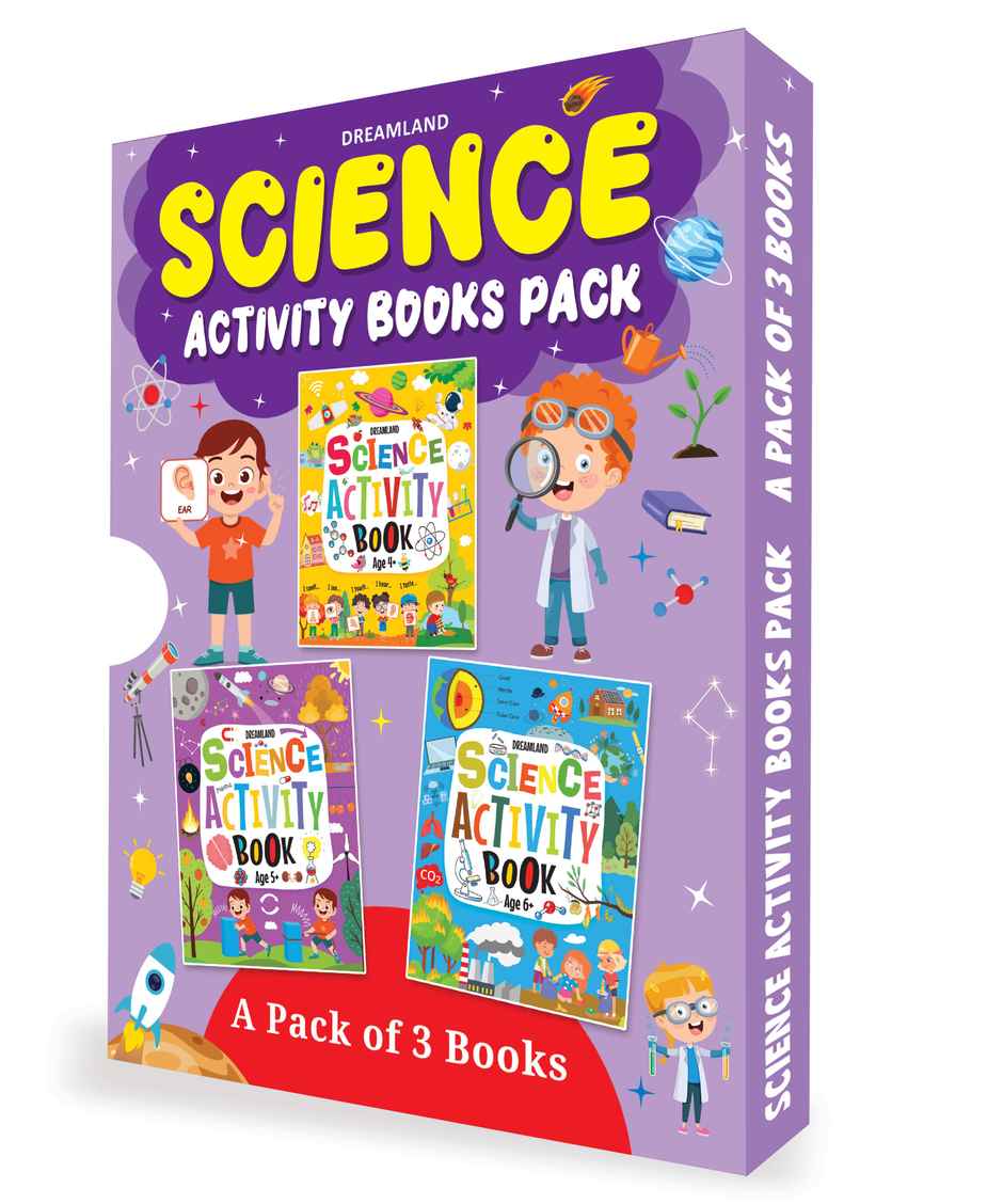 Science Activity Books for kid Set of 3 | Book Gift Pack | Books for Kid | Science Activities Books