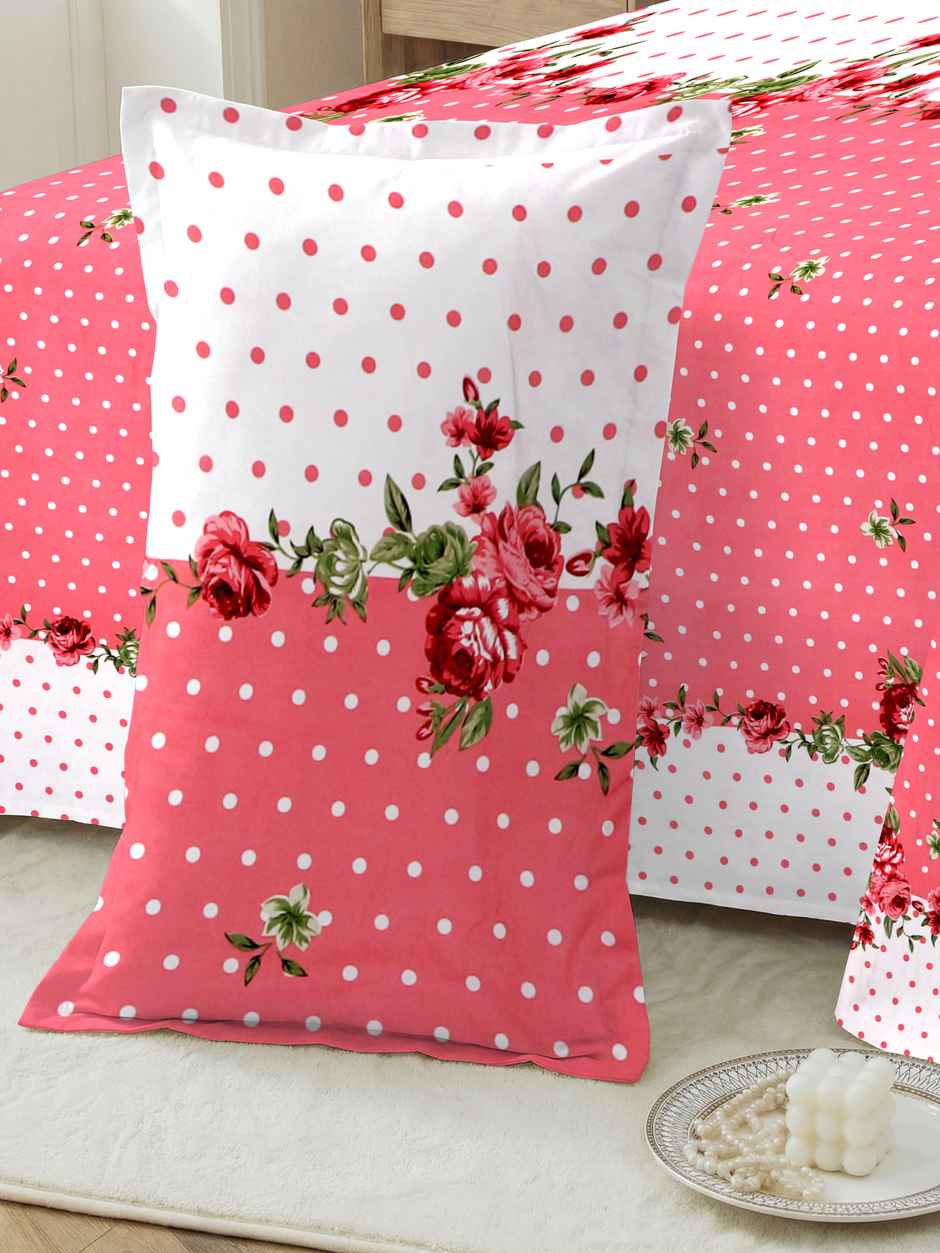 Dream Living 115 GSM Double Bedsheet Set |220 x 250 cm| With 2 Pillow Covers