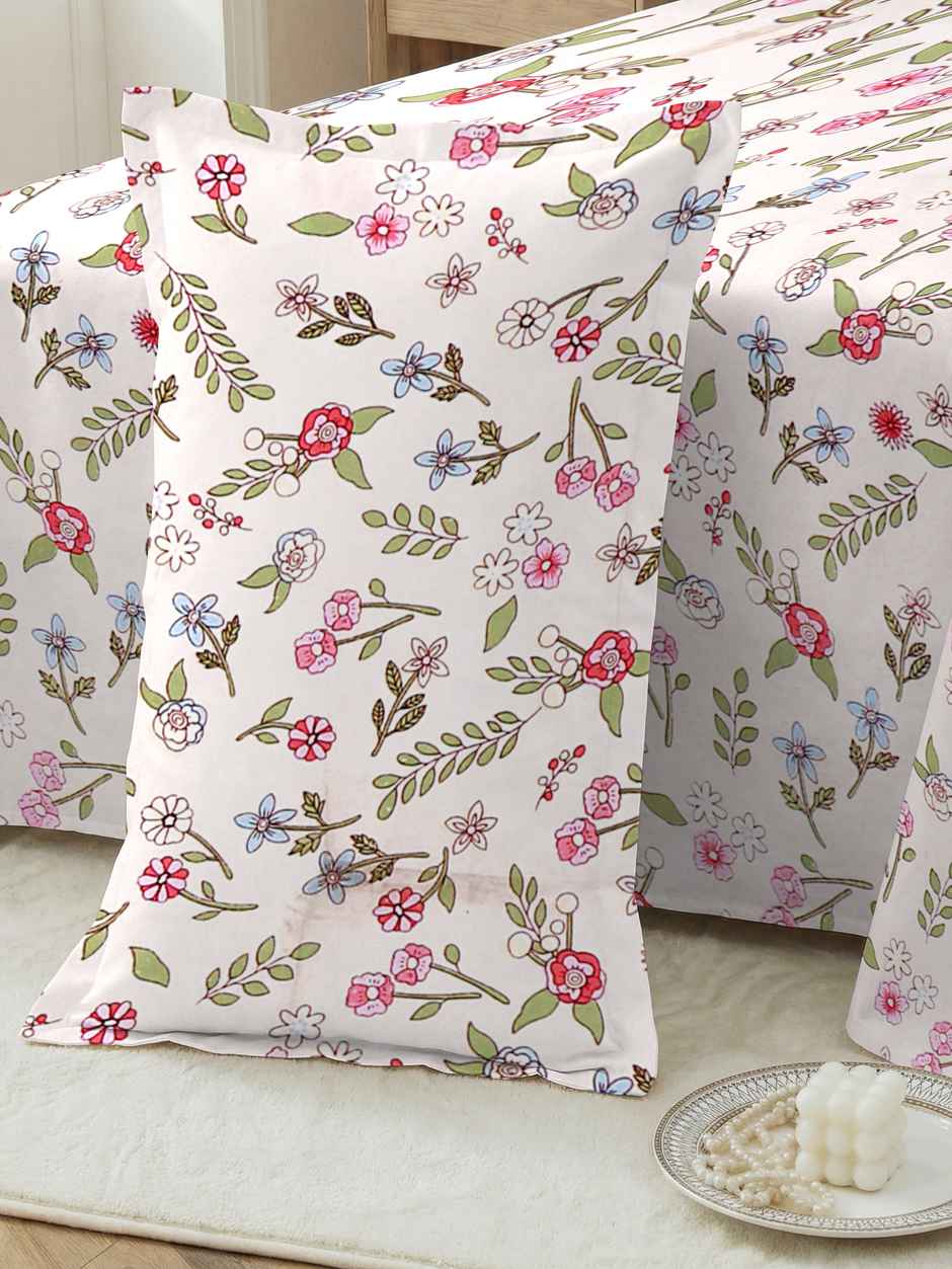 Dream Living 135 GSM King Bedsheet Set |275 x 275 cm| With 2 Pillow Covers