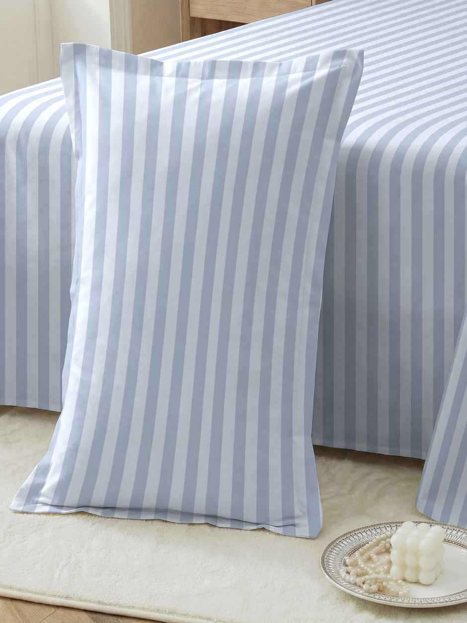 Dream Living Stripe King Bedsheet Set |275 x 275 cm| With 2 Pillow Covers