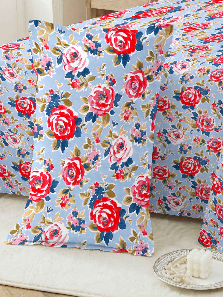 Dream Living 135 GSM King Bedsheet Set |275 x 275 cm| With 2 Pillow Covers