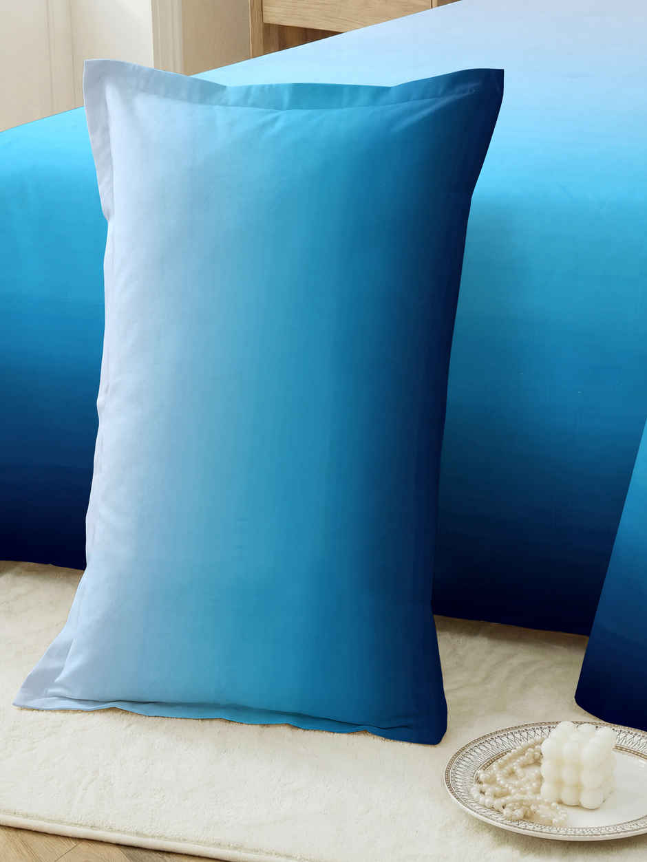 Dream Living Ombrey Double Bedsheet Set | Blue - 220 x 250 cm