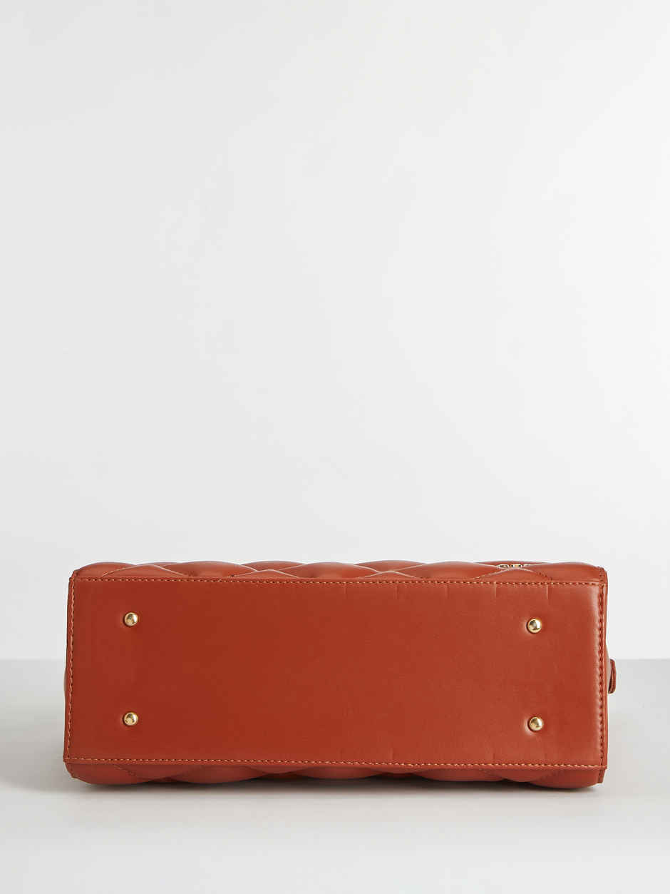 FARGO Women's Hera Quilted Handbag | FGO-891 | Tan