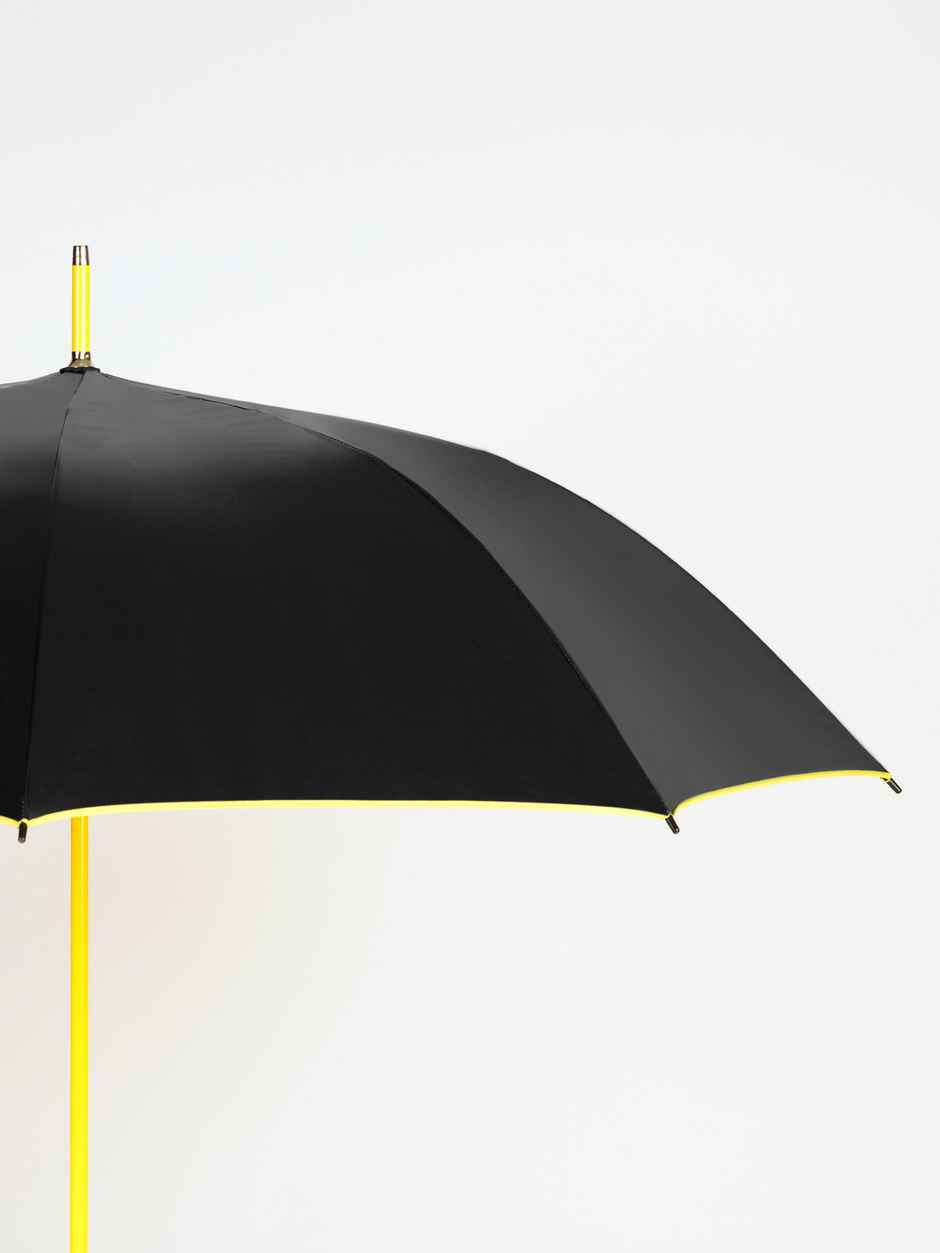 Citizen No Fold 27 Inch Gold Black - Yellow Umbrella with  Pill Handle