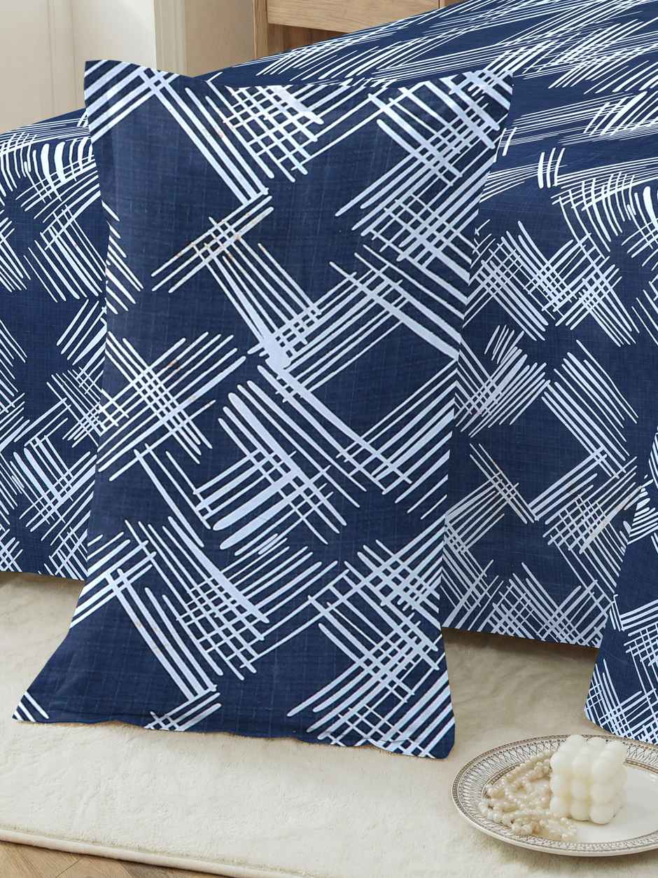 Dream Living 115 GSM Double Bedsheet Set |220 x 240 cm| With 2 Pillow Covers