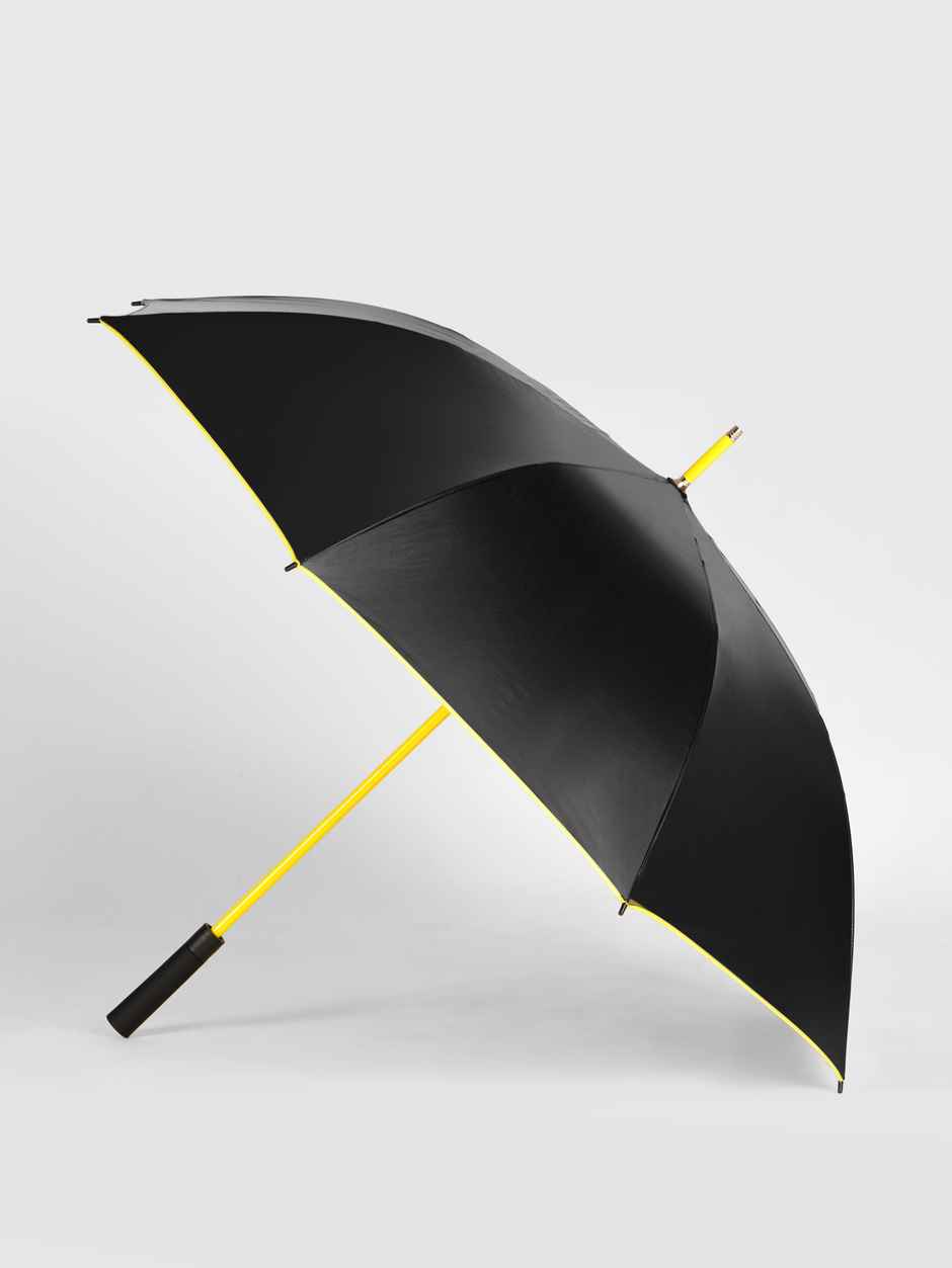 Citizen No Fold 27 Inch Gold Black - Yellow Umbrella with  Pill Handle