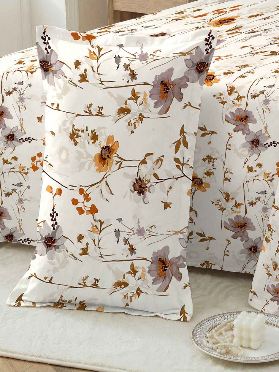 Dream Living 115 GSM Double Bedsheet Set |220 x 250 cm| With 2 Pillow Covers