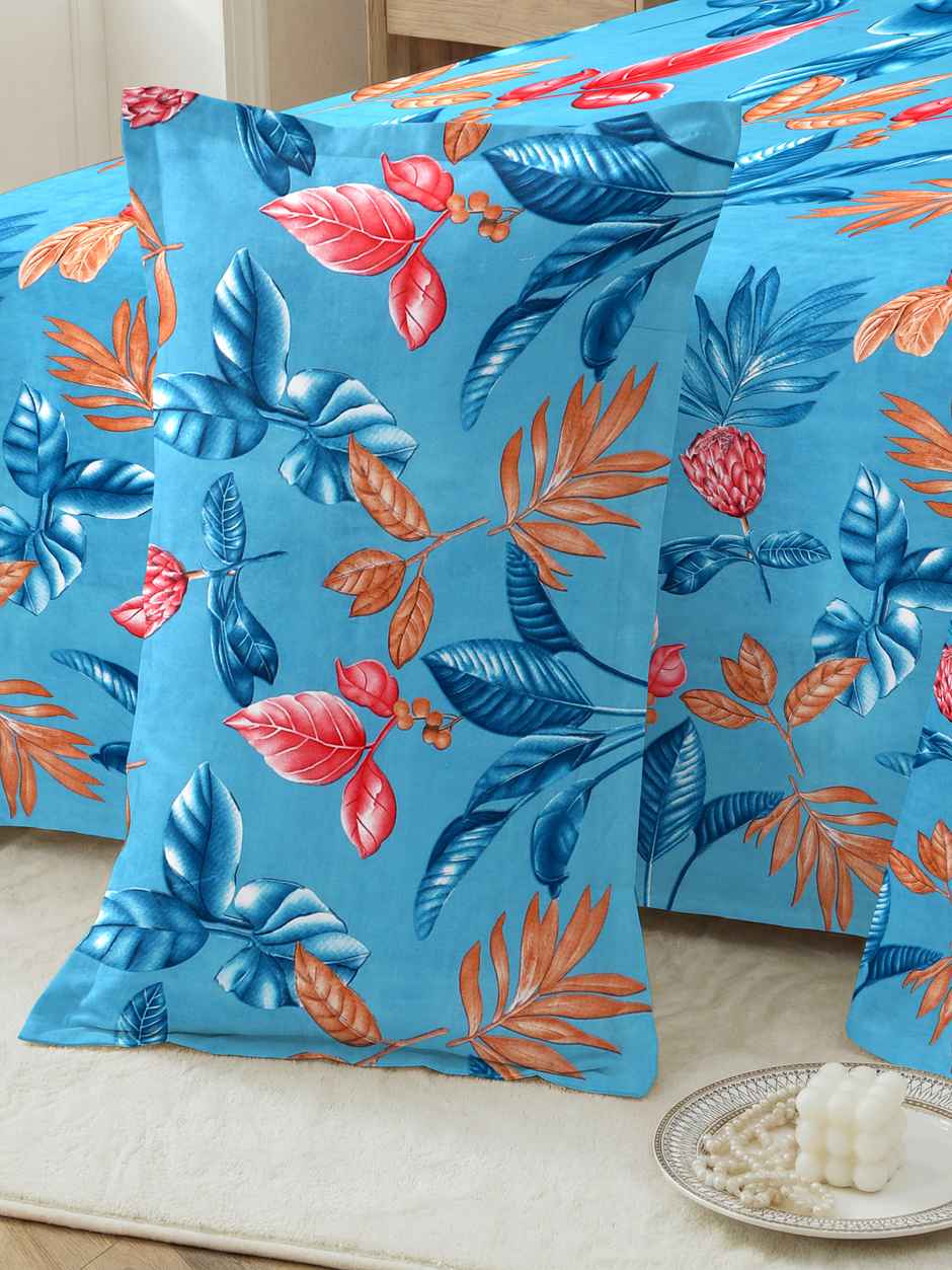 Dream Living 115 GSM Double Bedsheet Set |220 x 240 cm| With 2 Pillow Covers