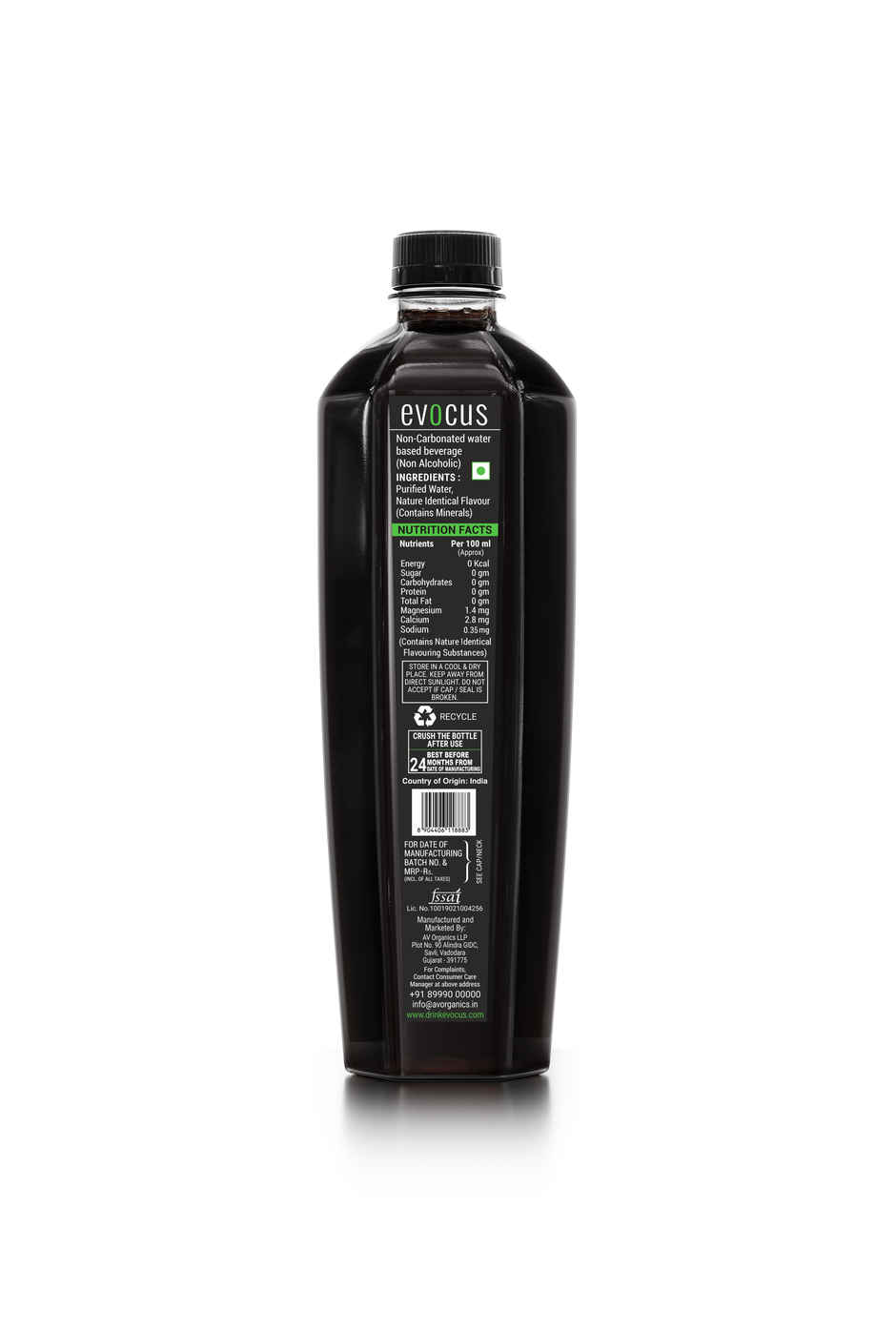 Evocus Natural Black Alkaline Water