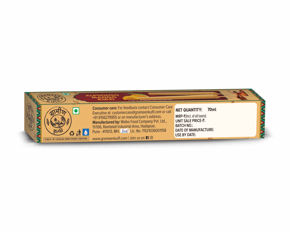 Grameen Mango Kulfi Ice Cream Stick