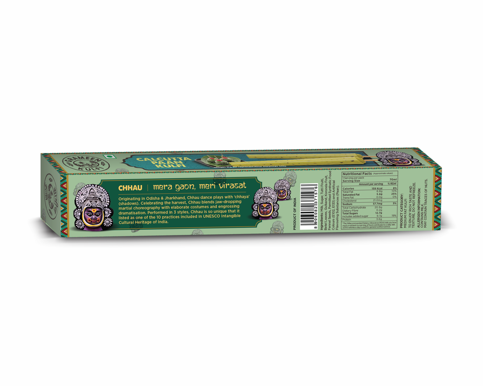 Grameen Tricolour Kulfi Sticks Pack of 3 - Kesar Pista, Desi Malai, Calcutta Paan Combo