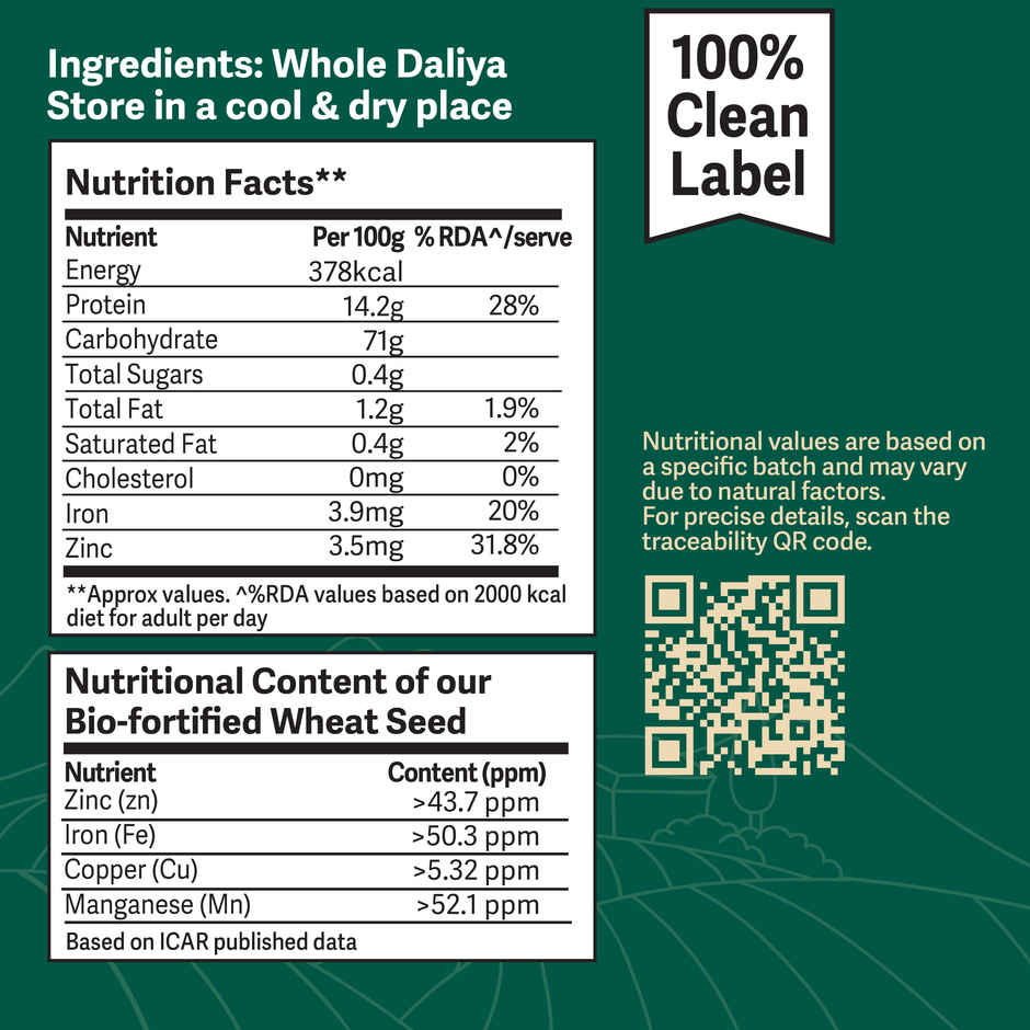 Better Nutrition Daliya - 2X Nutrition, Naturally | Broken Wheat