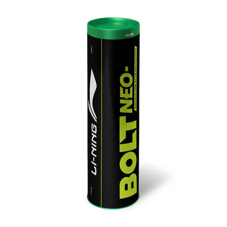 Li-Ning Bolt Neo Nylon Badminton Shuttlecock | Yellow | Slow