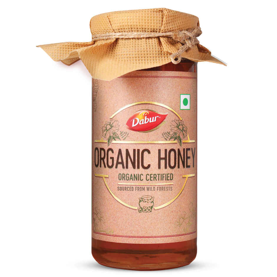 Dabur Raw Organic Honey | Totally Pure And Natural | No Sugar Adulteration
