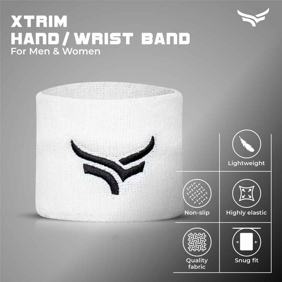 Xtrim Sports Hand Band - White
