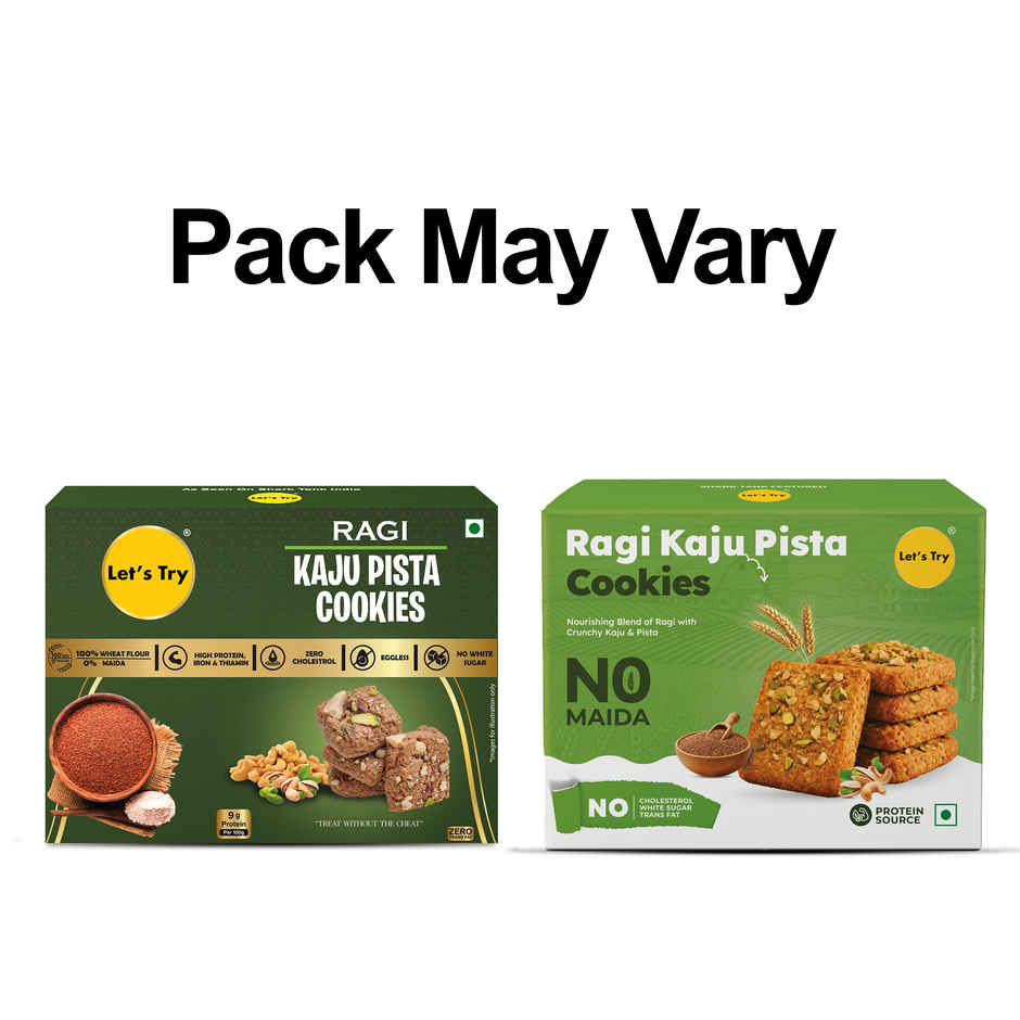 Let's Try Ragi Kaju Pista Cookies